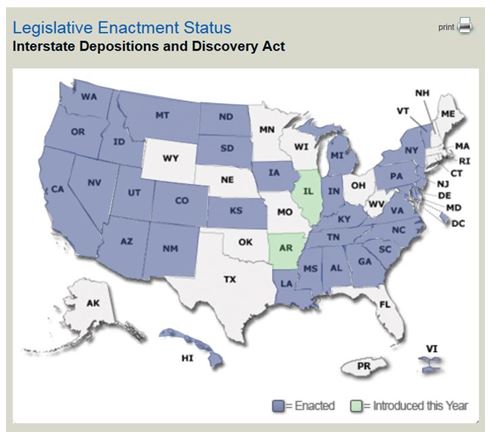 The Uniform Interstate Depositions and Discovery Act Needs to Change ...